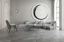 Load image into Gallery viewer, LEGACY STEEL GREY PORCELAIN TILE