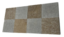 Load image into Gallery viewer, NOCE TRAVERTINE & CHATEAU GREEN FOSSIL LIMESTONE CHECKERBOARD 203X203