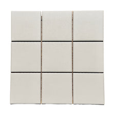 Load image into Gallery viewer, OFF WHITE UNGLAZED 97MM SQUARE MOSAIC