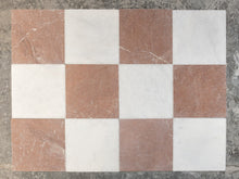 Load image into Gallery viewer, ROSSO ALCANTARA AND MILOS MARBLE TUMBLED CHECKERBOARD