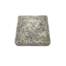 Load image into Gallery viewer, SILVER TRAVERTINE TUMBLED COBBLE 100x100