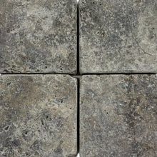 Load image into Gallery viewer, SILVER TRAVERTINE TUMBLED COBBLE 100x100