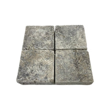 Load image into Gallery viewer, SILVER TRAVERTINE TUMBLED COBBLE 100x100