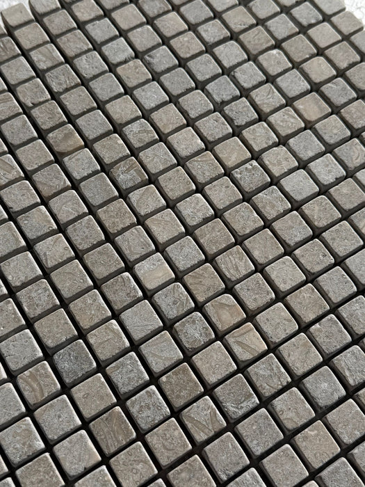 Chateau Green Limestone Mini Square Mosaic