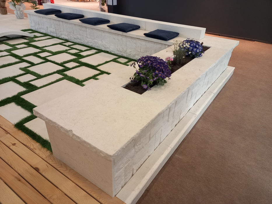 White Fossil Limestone Paver