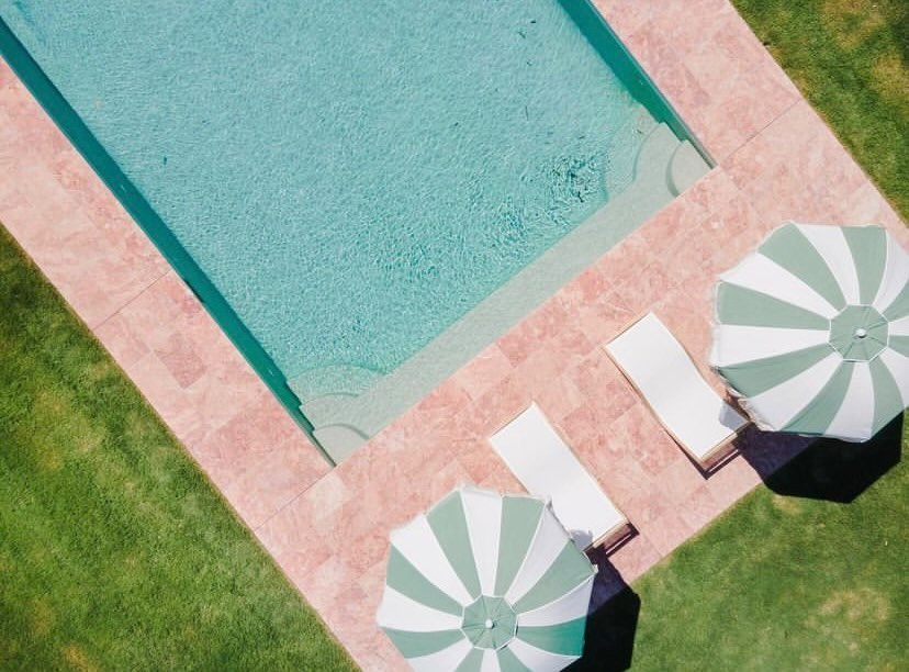 Rosso Travertine Paver French Pattern