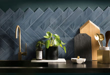 Load image into Gallery viewer, PASHA DARK BLUE SUBWAY PORCELAIN TILE
