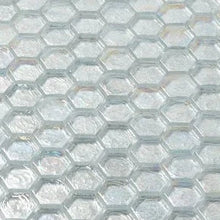 Load image into Gallery viewer, SILVER RAINBOW HEXAGON GLASS MOSAIC
