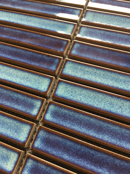 Raku Kitkat Azzurre Porcelain Mosaic