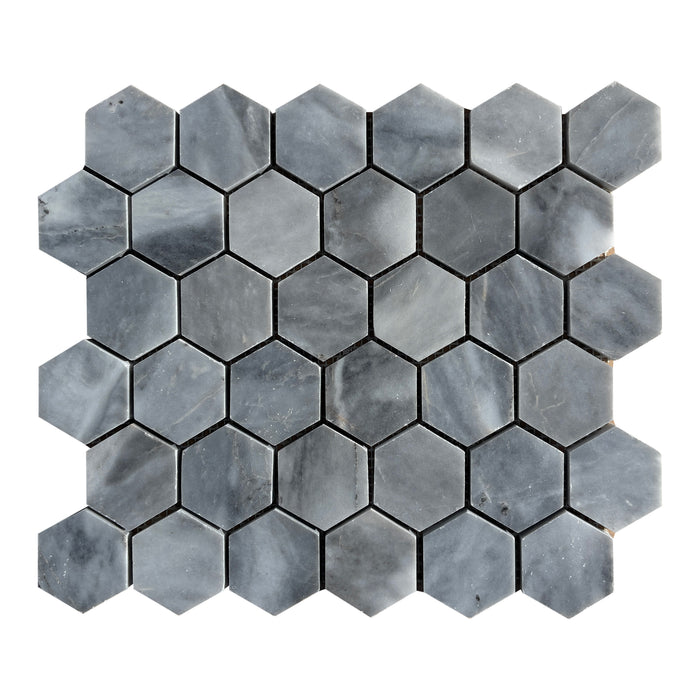 Bardiglio Marble Hexagon Mosaic