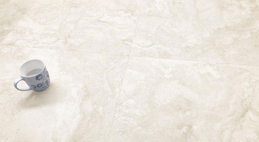 Romanstone Bianco Porcelain Tile 1200x1200x9 Natural