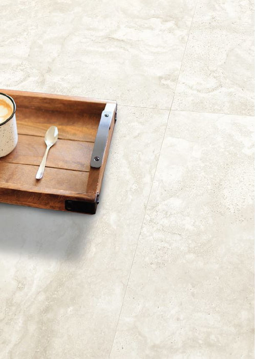 Romanstone Bianco Porcelain Tile 1200x1200x9 Natural