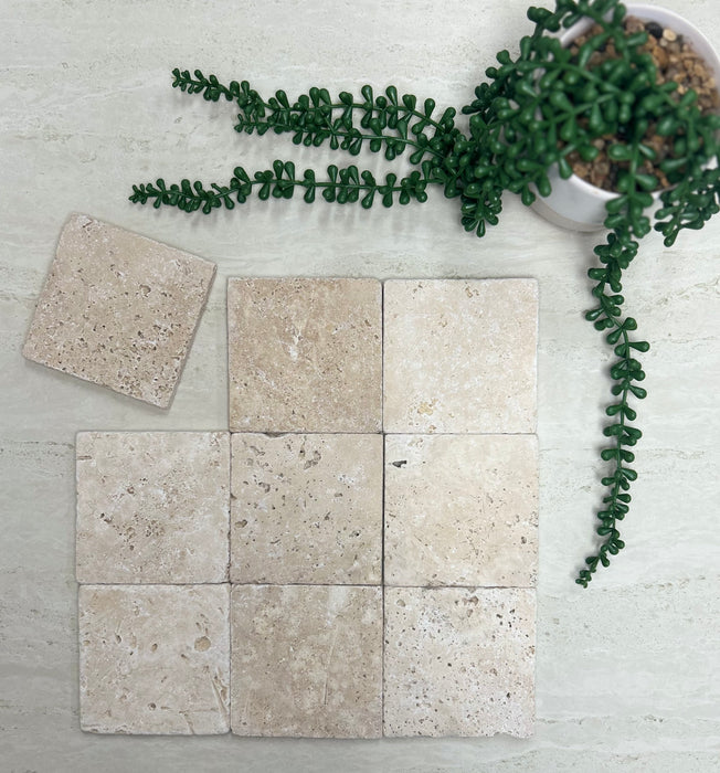 Classic Travertine Tile 100x100x10 Tumbled