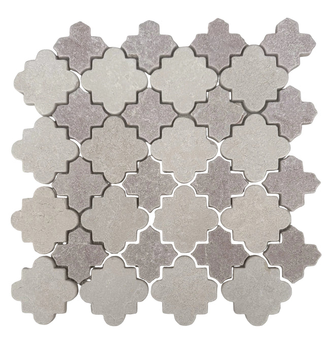 Nirvana Crema Marfil & Rosso Crema Marble Mosaic