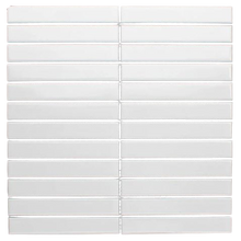 Load image into Gallery viewer, WHITE MATTE LARGE PORCELAIN KITKAT MOSAIC
