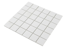 Load image into Gallery viewer, WHITE GLOSS 48MM SQUARE MOSAIC
