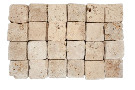 Classic Travertine Rustic Edge Cobbles