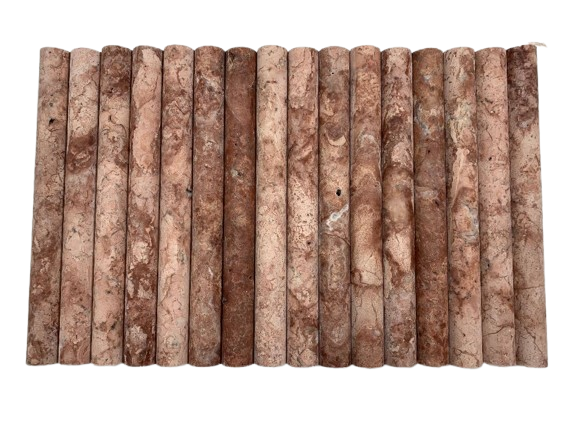 ROSSO TRAVERTINE FLUTES