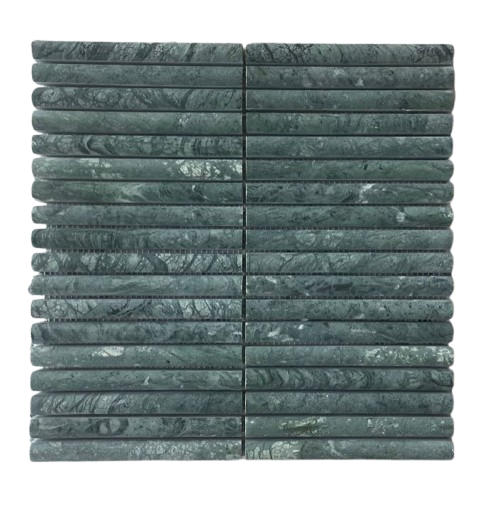 INDIAN GREEN MINI FLUTES HONED MOSAIC