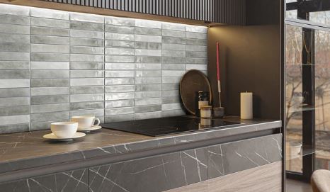 Mallorca Subway Ash Grey Porcelain Tile Gloss