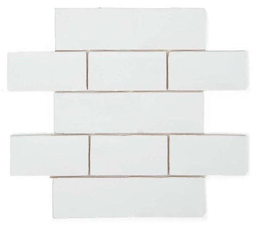 Majorca Subway White Ceramic Tile 100x300x10 Matte
