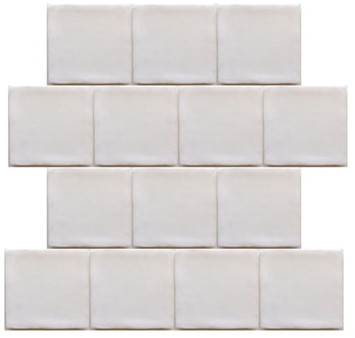 Majorca Square White Ceramic Tile Matte