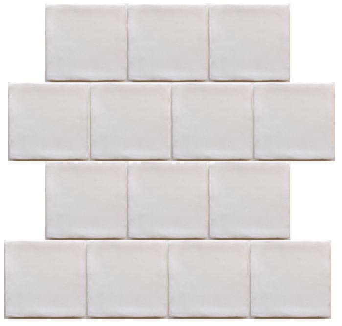 Majorca Square White Ceramic Tile Matte