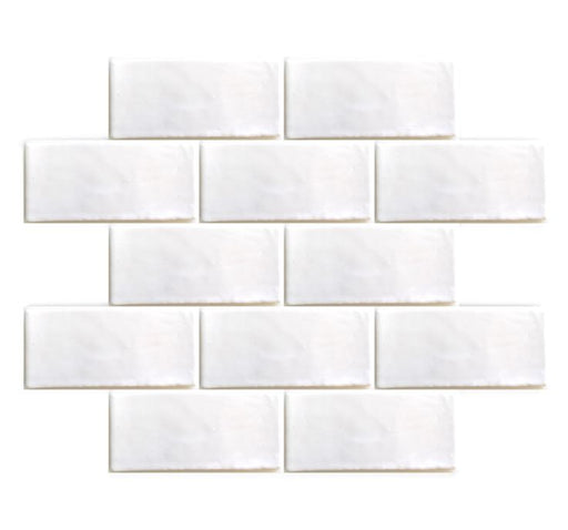 Majorca Subway White Ceramic Tile 100x200x10 Gloss