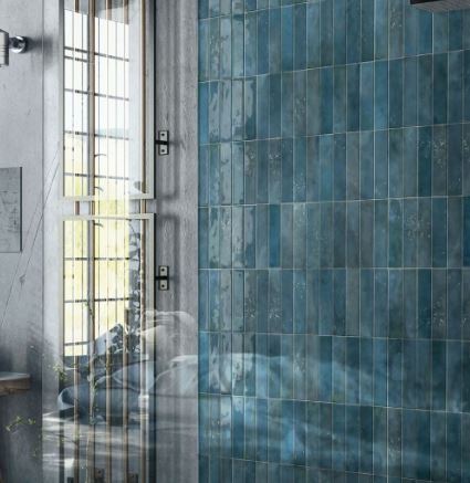 Memory Subway Cobalt Blue Porcelain Tile