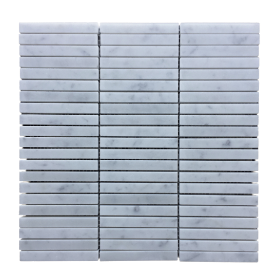 Tundra Grey Marble Small Kitkat Mosaic