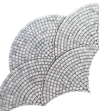 Load image into Gallery viewer, CARRARA MINI FAN MOSAIC
