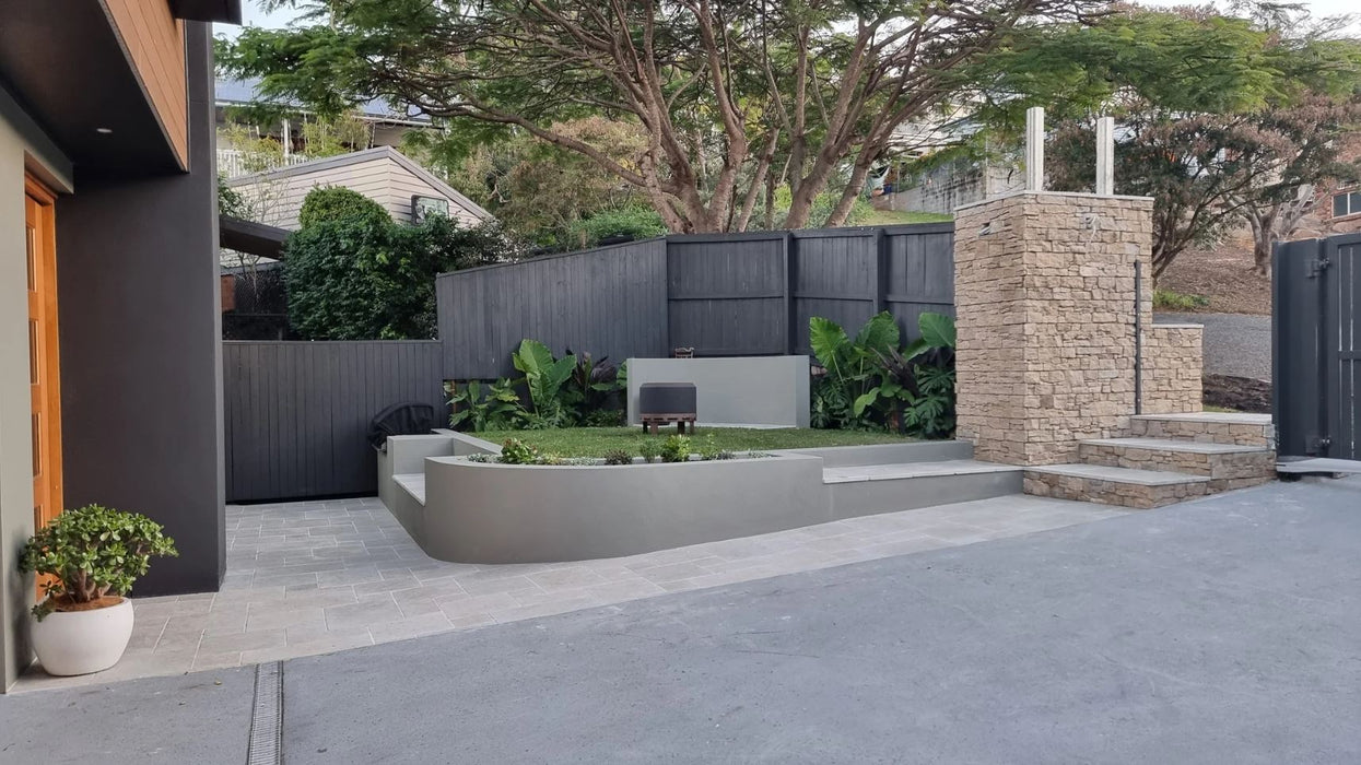 Chateau Green Fossil Limestone Paver 406x610x30 Tumbled