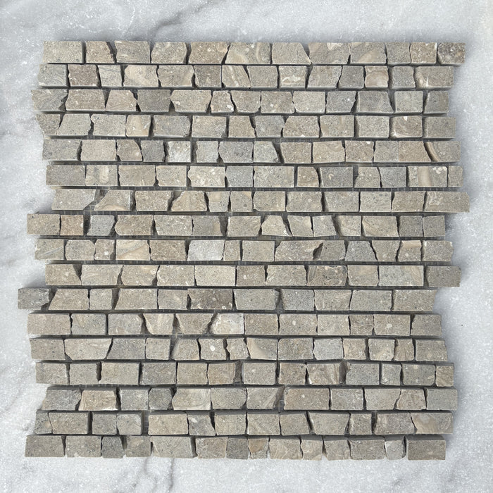 Chateau Green Fossil Limestone Domenica Mosaic