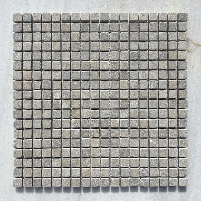 Chateau Green Limestone Mini Square Mosaic