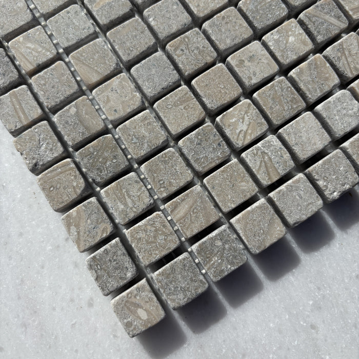 Chateau Green Limestone Mini Square Mosaic