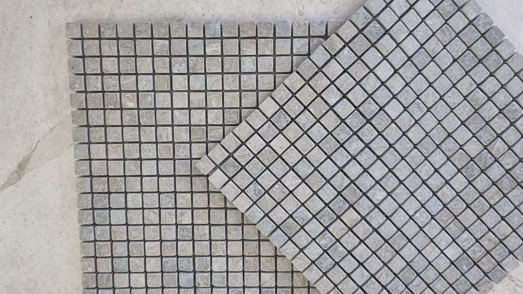 CHATEAU FOSSIL LIMESTONE SMALL SQUARE MOSAIC