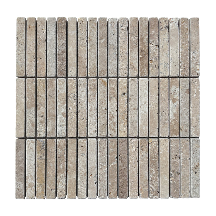 Classic Travertine Small Kitkat Mosaic