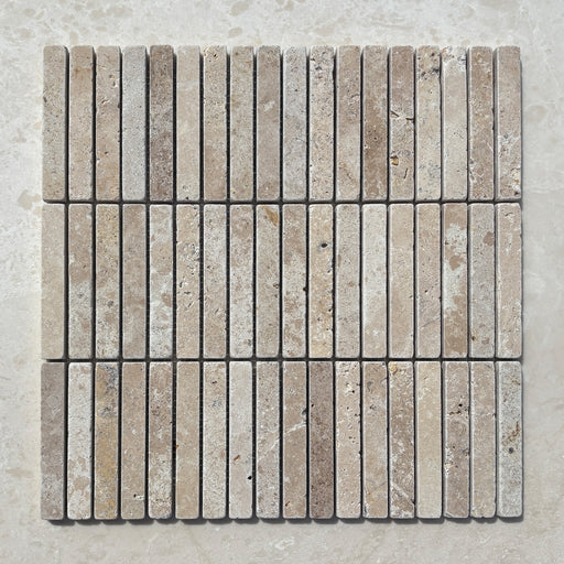 Classic Travertine Small Kitkat Mosaic