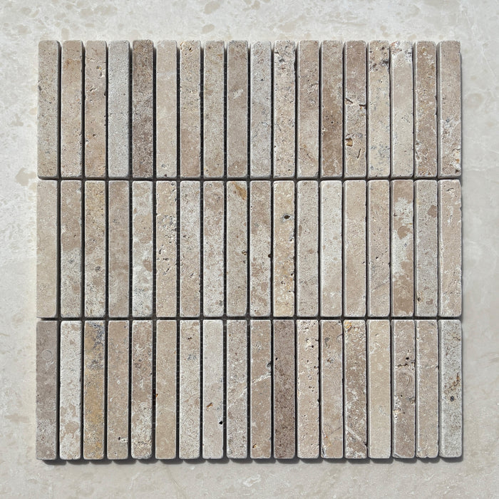Classic Travertine Small Kitkat Mosaic
