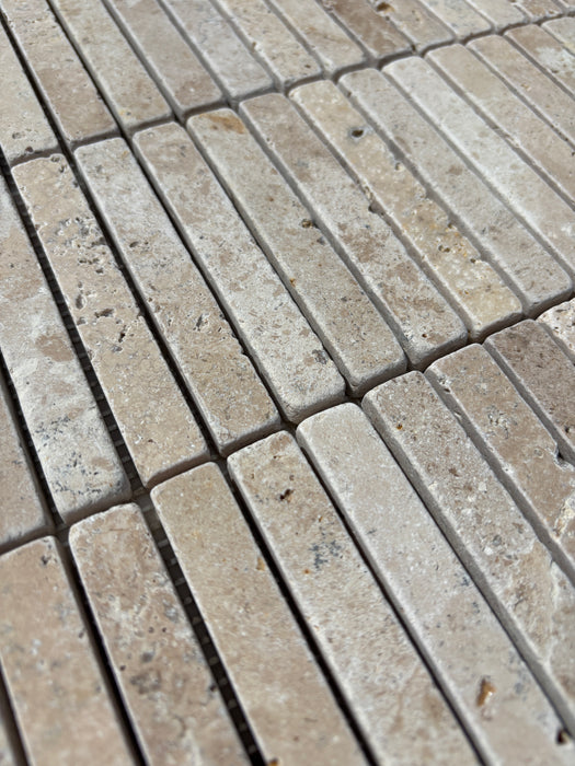 Classic Travertine Small Kitkat Mosaic
