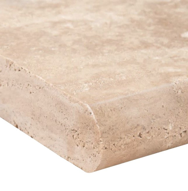 Classic Travertine Bullnose Coping 406x406x30