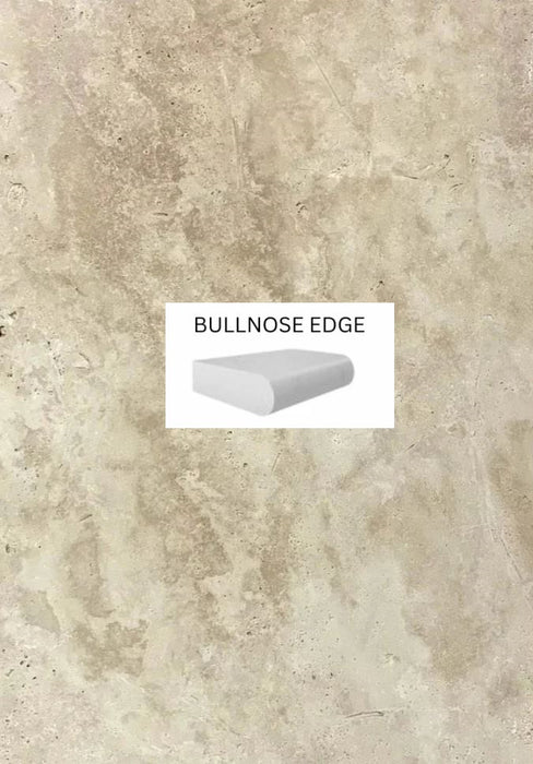 Classic Travertine Bullnose Coping 406x406x30