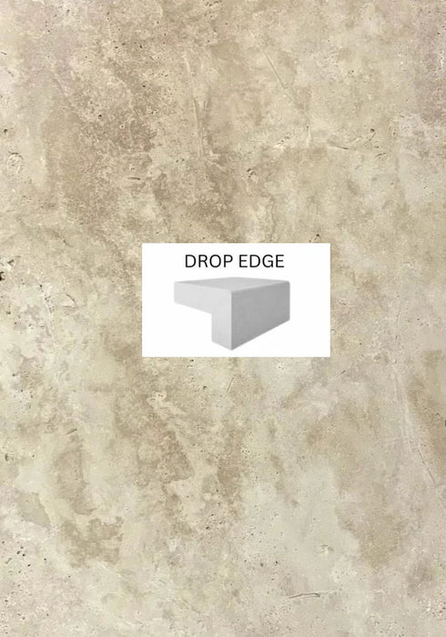 Classic Travertine Drop Face Coping 406x406x30