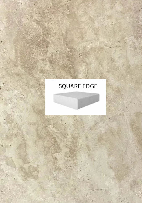 Classic Travertine Square Edge Coping 406x406x30