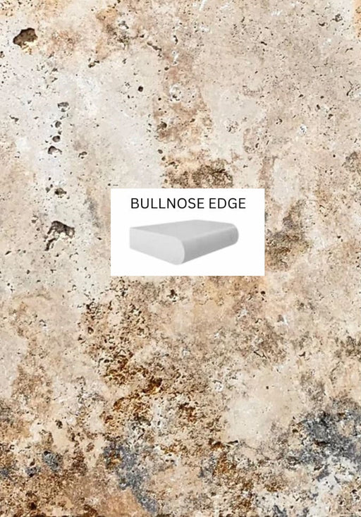 Country Classic Travertine Bullnose Coping 406x406x30