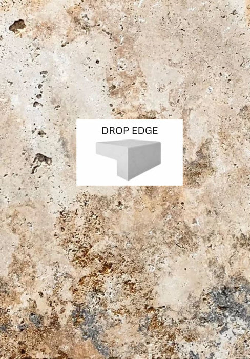 Country Classic Travertine Drop Face Coping 406x406x30