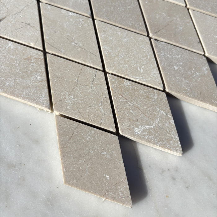 Crema Marfil Marble Diamond Mosaic