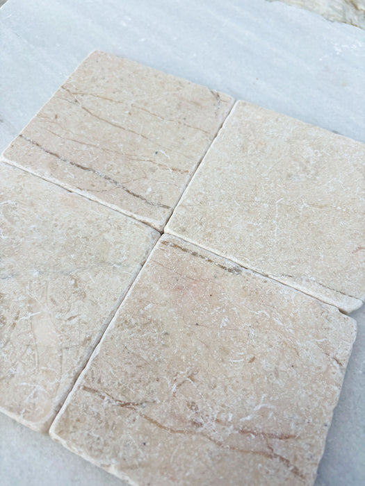 Crema Marfil Marble Tile 100x100x10 Tumbled