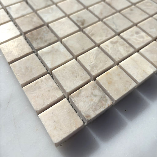 Crema Nova Marble Small Square Mosaic Honed