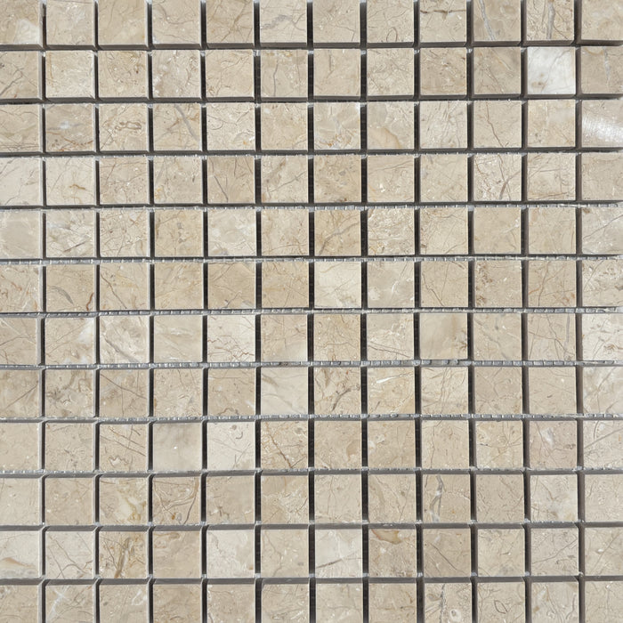 Crema Nova Marble Small Square Mosaic Polished